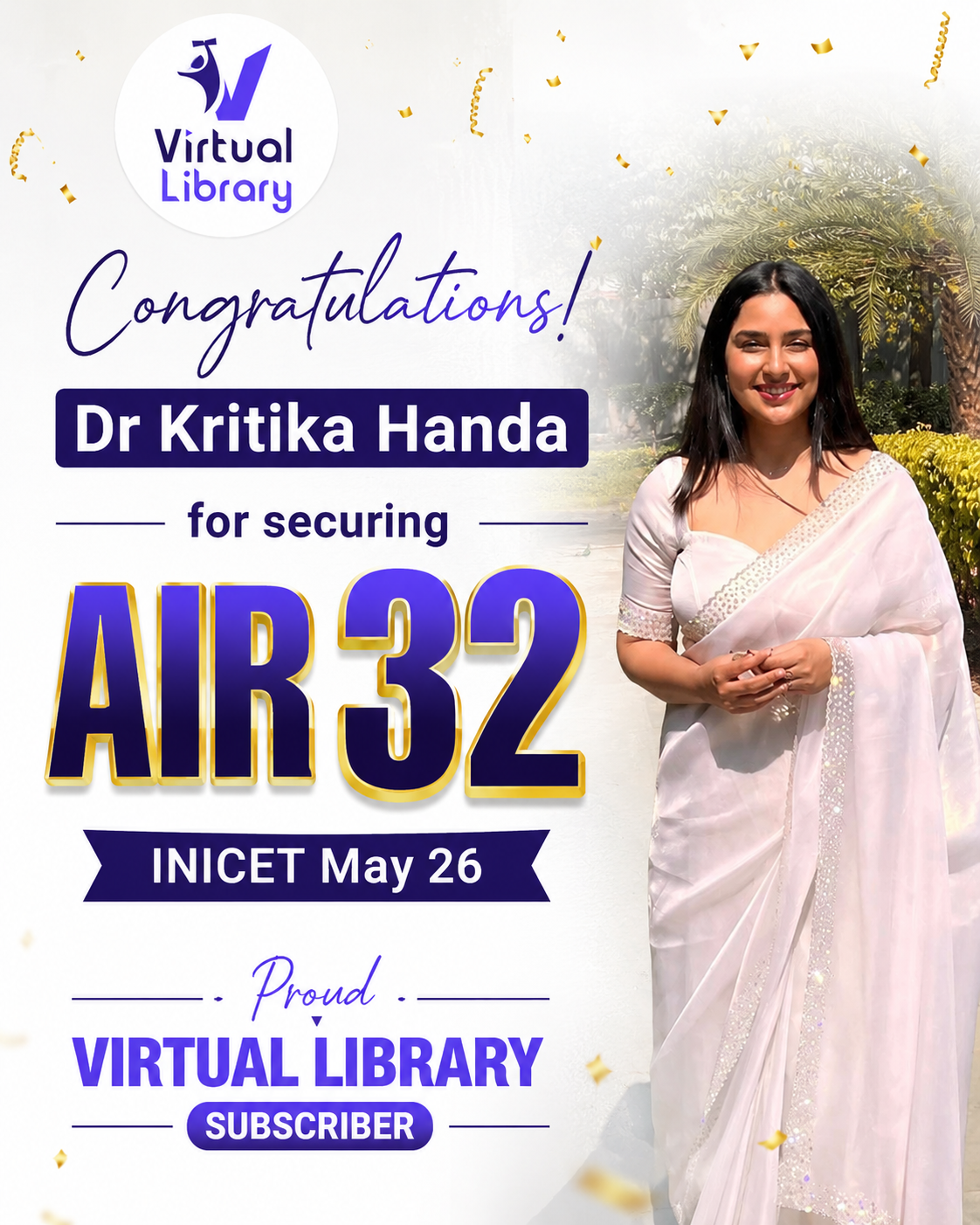 Dr. Kritika Handa, AIR 32 | INI-CET May 2026
